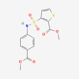 Methyl 3-{[4-(methoxycarbonyl)phenyl]sulfamoyl}thiophene-2-carboxylate