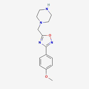 1-{[3-(4-Methoxyphenyl)-1,2,4-oxadiazol-5-YL]methyl}piperazine