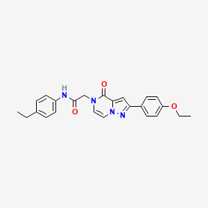 molecular formula C24H24N4O3 B11264788 2-[2-(4-ethoxyphenyl)-4-oxopyrazolo[1,5-a]pyrazin-5(4H)-yl]-N-(4-ethylphenyl)acetamide 