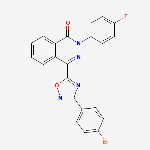 4-[3-(4-bromophenyl)-1,2,4-oxadiazol-5-yl]-2-(4-fluorophenyl)phthalazin-1(2H)-one