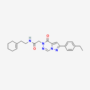 N-[2-(cyclohex-1-en-1-yl)ethyl]-2-[2-(4-ethylphenyl)-4-oxopyrazolo[1,5-d][1,2,4]triazin-5(4H)-yl]acetamide