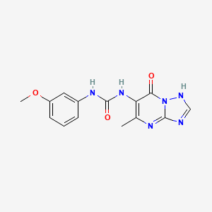 1-(7-Hydroxy-5-methyl[1,2,4]triazolo[1,5-a]pyrimidin-6-yl)-3-(3-methoxyphenyl)urea