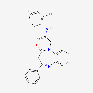 N-(2-chloro-4-methylphenyl)-2-(2-oxo-4-phenyl-2,3-dihydro-1H-1,5-benzodiazepin-1-yl)acetamide