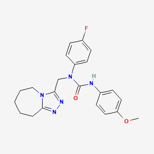 1-(4-fluorophenyl)-3-(4-methoxyphenyl)-1-(6,7,8,9-tetrahydro-5H-[1,2,4]triazolo[4,3-a]azepin-3-ylmethyl)urea