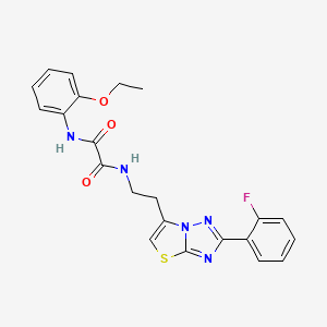 N1-(2-ethoxyphenyl)-N2-(2-(2-(2-fluorophenyl)thiazolo[3,2-b][1,2,4]triazol-6-yl)ethyl)oxalamide