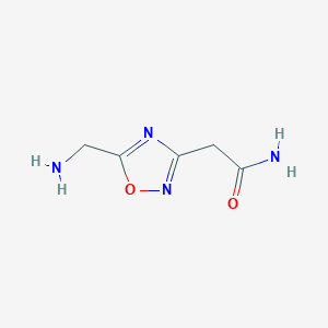 2-[5-(Aminomethyl)-1,2,4-oxadiazol-3-yl]acetamide