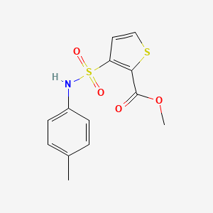 molecular formula C13H13NO4S2 B11265125 Methyl 3-[(4-methylphenyl)sulfamoyl]thiophene-2-carboxylate 