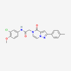 N-(3-chloro-4-methoxyphenyl)-2-[2-(4-methylphenyl)-4-oxopyrazolo[1,5-a]pyrazin-5(4H)-yl]acetamide