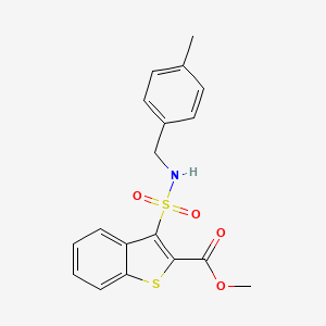 Methyl 3-[(4-methylbenzyl)sulfamoyl]-1-benzothiophene-2-carboxylate