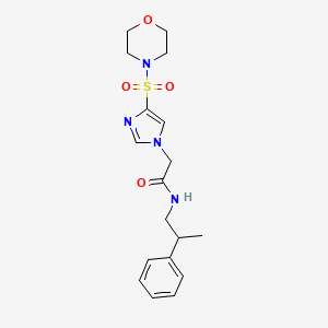 2-[4-(Morpholine-4-sulfonyl)-1H-imidazol-1-YL]-N-(2-phenylpropyl)acetamide