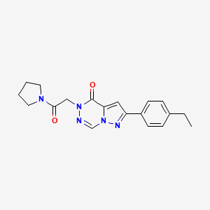 2-(4-ethylphenyl)-5-[2-oxo-2-(pyrrolidin-1-yl)ethyl]pyrazolo[1,5-d][1,2,4]triazin-4(5H)-one