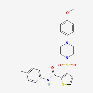 3-{[4-(4-methoxyphenyl)piperazin-1-yl]sulfonyl}-N-(4-methylphenyl)thiophene-2-carboxamide