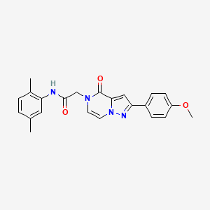 molecular formula C23H22N4O3 B11265290 N-(2,5-dimethylphenyl)-2-[2-(4-methoxyphenyl)-4-oxopyrazolo[1,5-a]pyrazin-5(4H)-yl]acetamide 