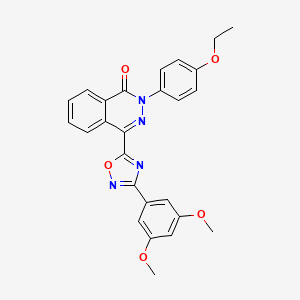 4-[3-(3,5-dimethoxyphenyl)-1,2,4-oxadiazol-5-yl]-2-(4-ethoxyphenyl)phthalazin-1(2H)-one