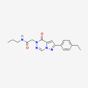 2-[2-(4-ethylphenyl)-4-oxopyrazolo[1,5-d][1,2,4]triazin-5(4H)-yl]-N-propylacetamide