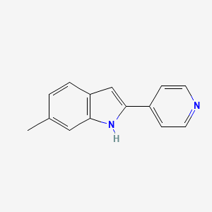 6-methyl-2-(pyridin-4-yl)-1H-indole