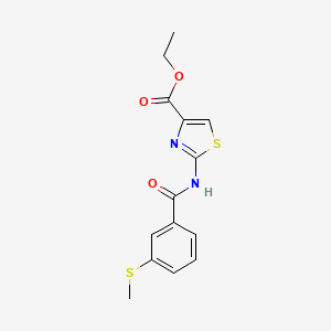 Ethyl 2-(3-(methylthio)benzamido)thiazole-4-carboxylate