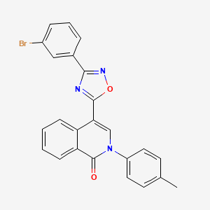 4-[3-(3-bromophenyl)-1,2,4-oxadiazol-5-yl]-2-(4-methylphenyl)isoquinolin-1(2H)-one