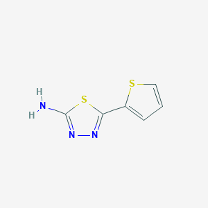 molecular formula C6H5N3S2 B112654 5-(噻吩-2-基)-1,3,4-噻二唑-2-胺 CAS No. 4683-00-5