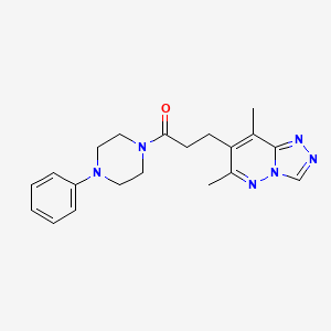 6,8-Dimethyl-7-[3-oxo-3-(4-phenylpiperazin-1-yl)propyl][1,2,4]triazolo[4,3-b]pyridazine