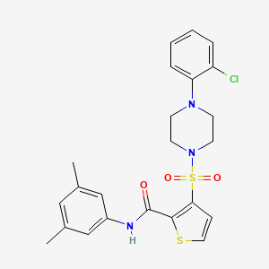 3-{[4-(2-chlorophenyl)piperazin-1-yl]sulfonyl}-N-(3,5-dimethylphenyl)thiophene-2-carboxamide