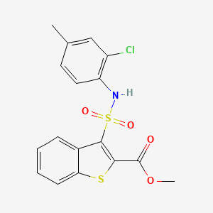 Methyl 3-[(2-chloro-4-methylphenyl)sulfamoyl]-1-benzothiophene-2-carboxylate