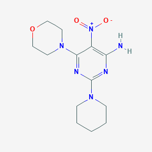 6-(Morpholin-4-yl)-5-nitro-2-(piperidin-1-yl)pyrimidin-4-amine