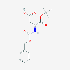 molecular formula C16H21NO6 B112655 (S)-2-苄氧羰基氨基琥珀酸1-叔丁基酯 CAS No. 47307-26-6