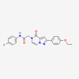 2-[2-(4-ethoxyphenyl)-4-oxopyrazolo[1,5-a]pyrazin-5(4H)-yl]-N-(4-fluorophenyl)acetamide