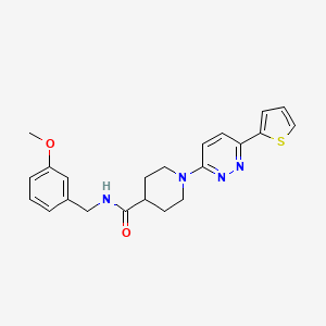 N-(3-methoxybenzyl)-1-(6-(thiophen-2-yl)pyridazin-3-yl)piperidine-4-carboxamide