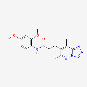 N-(2,4-dimethoxyphenyl)-3-(6,8-dimethyl[1,2,4]triazolo[4,3-b]pyridazin-7-yl)propanamide