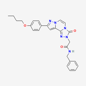 N-benzyl-2-[9-(4-butoxyphenyl)-3-oxopyrazolo[1,5-a][1,2,4]triazolo[3,4-c]pyrazin-2(3H)-yl]acetamide