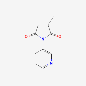 molecular formula C10H8N2O2 B11265587 3-methyl-1-(pyridin-3-yl)-1H-pyrrole-2,5-dione CAS No. 294875-86-8