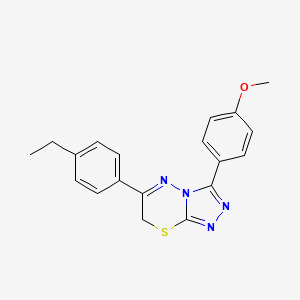 6-(4-ethylphenyl)-3-(4-methoxyphenyl)-7H-[1,2,4]triazolo[3,4-b][1,3,4]thiadiazine