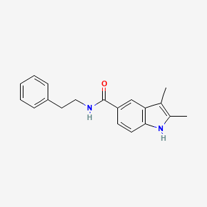 2,3-dimethyl-N-(2-phenylethyl)-1H-indole-5-carboxamide