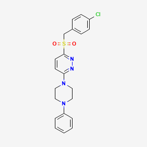 3-((4-Chlorobenzyl)sulfonyl)-6-(4-phenylpiperazin-1-yl)pyridazine