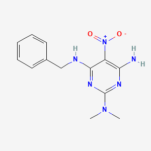 N'-Benzyl-N,N-dimethyl-5-nitro-pyrimidine-2,4,6-triamine