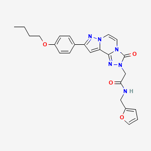 2-[9-(4-butoxyphenyl)-3-oxopyrazolo[1,5-a][1,2,4]triazolo[3,4-c]pyrazin-2(3H)-yl]-N-(2-furylmethyl)acetamide