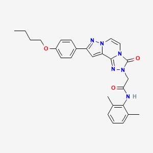 2-[9-(4-butoxyphenyl)-3-oxopyrazolo[1,5-a][1,2,4]triazolo[3,4-c]pyrazin-2(3H)-yl]-N-(2,6-dimethylphenyl)acetamide