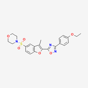 4-({2-[3-(4-Ethoxyphenyl)-1,2,4-oxadiazol-5-yl]-3-methyl-1-benzofuran-5-yl}sulfonyl)morpholine