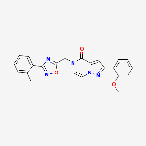 2-(2-methoxyphenyl)-5-((3-(o-tolyl)-1,2,4-oxadiazol-5-yl)methyl)pyrazolo[1,5-a]pyrazin-4(5H)-one