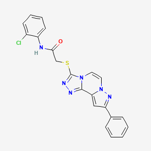 N-(2-chlorophenyl)-2-((9-phenylpyrazolo[1,5-a][1,2,4]triazolo[3,4-c]pyrazin-3-yl)thio)acetamide