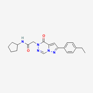 N-cyclopentyl-2-[2-(4-ethylphenyl)-4-oxopyrazolo[1,5-d][1,2,4]triazin-5(4H)-yl]acetamide