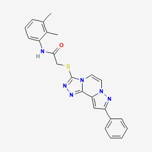 N-(2,3-Dimethylphenyl)-2-[(9-phenylpyrazolo[1,5-A][1,2,4]triazolo[3,4-C]pyrazin-3-YL)sulfanyl]acetamide