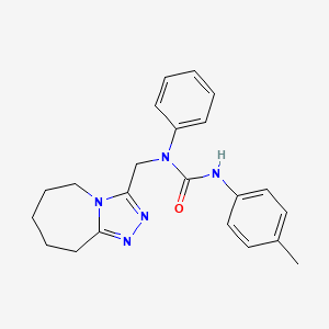 3-(4-methylphenyl)-1-phenyl-1-(6,7,8,9-tetrahydro-5H-[1,2,4]triazolo[4,3-a]azepin-3-ylmethyl)urea