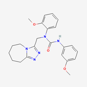 1-(2-methoxyphenyl)-3-(3-methoxyphenyl)-1-(6,7,8,9-tetrahydro-5H-[1,2,4]triazolo[4,3-a]azepin-3-ylmethyl)urea