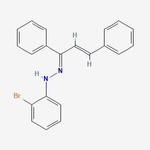 (2Z)-1-(2-bromophenyl)-2-[(2E)-1,3-diphenylprop-2-en-1-ylidene]hydrazine