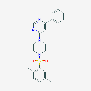 4-[4-(2,5-Dimethylbenzenesulfonyl)piperazin-1-YL]-6-phenylpyrimidine