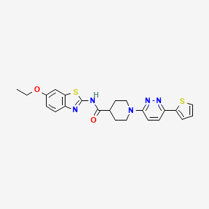 N-(6-ethoxybenzo[d]thiazol-2-yl)-1-(6-(thiophen-2-yl)pyridazin-3-yl)piperidine-4-carboxamide