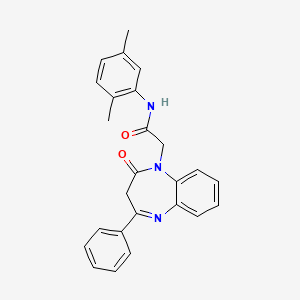 N-(2,5-dimethylphenyl)-2-(2-oxo-4-phenyl-2,3-dihydro-1H-1,5-benzodiazepin-1-yl)acetamide